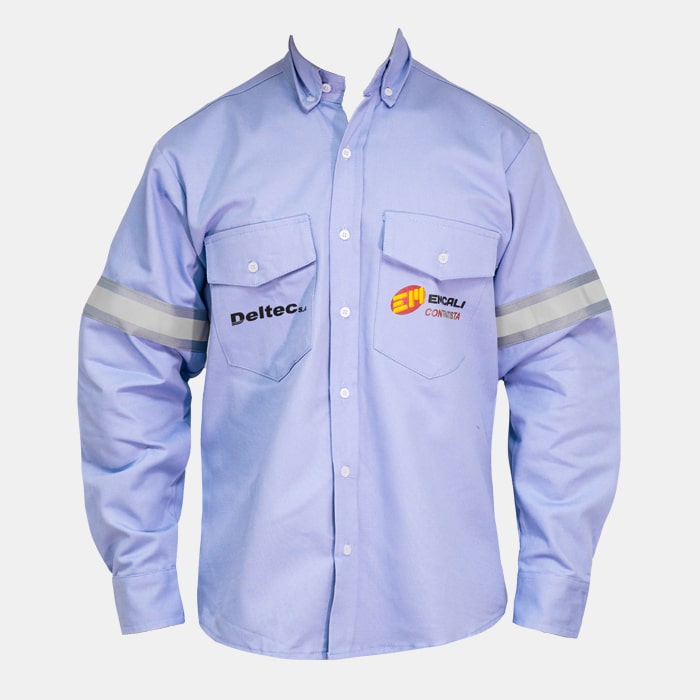 Camisa Drill con Cinta Reflectiva