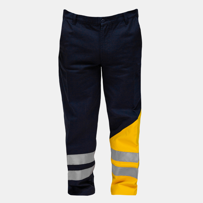 Pantalón de drill combinado con reflectivo