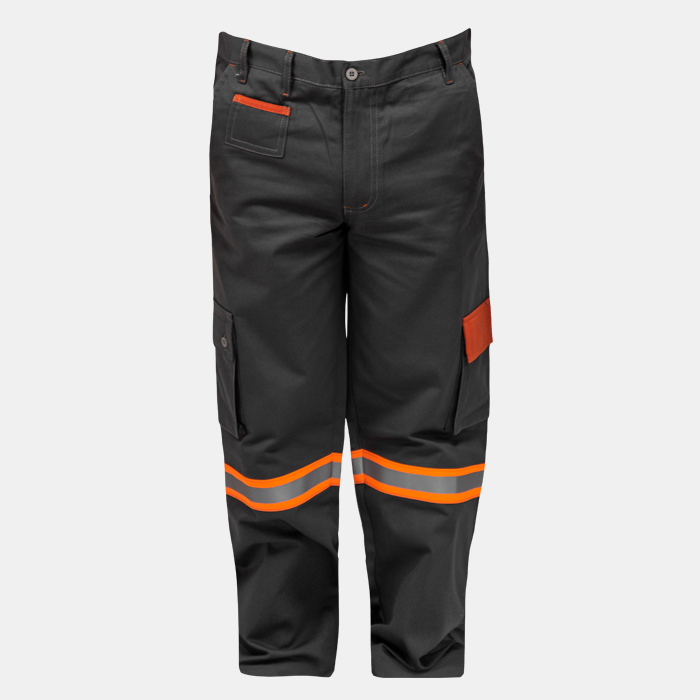 Pantalón drill combinado con reflectivo
