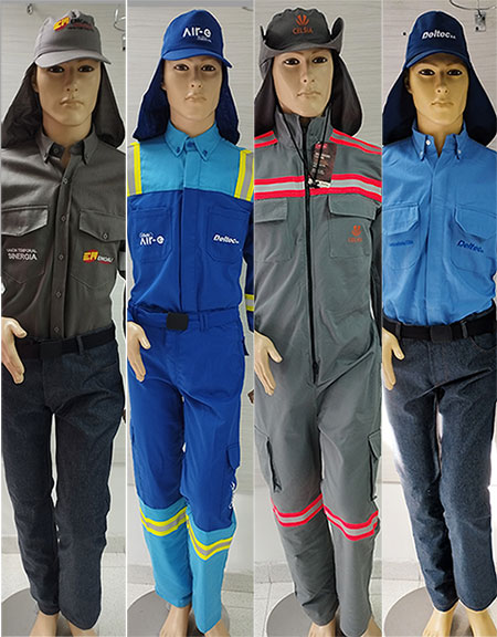Líneas de uniformes ignífugas