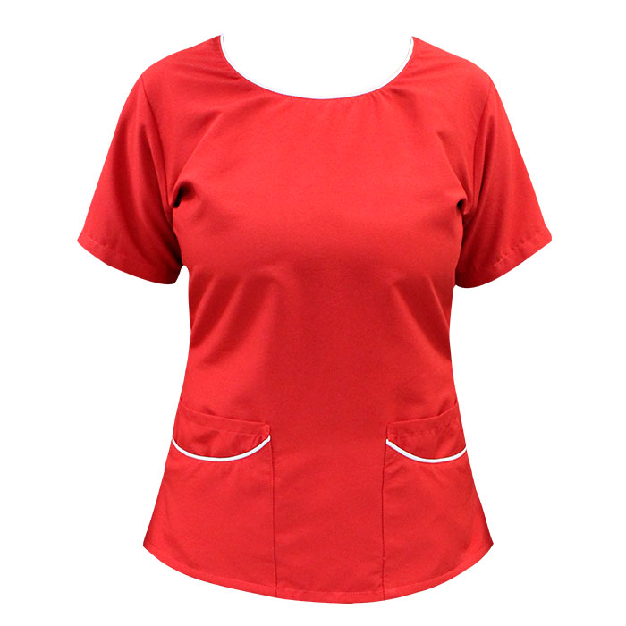 Uniforme antifluido cuello redondo
