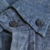 Dotación industrial, camisa de jean, detalle cuello