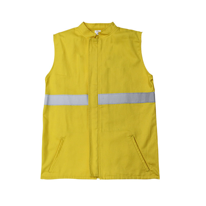 Chaleco Drill amarillo con reflectivo