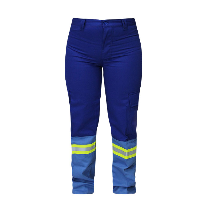 Pantalón ignífugo azul rey / celeste